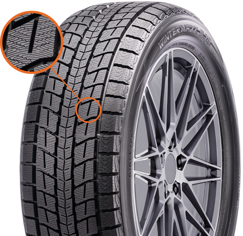 17インチ DUNLOP WINTERMAXX SJ8 Dunlop Winter Maxx SJ8 Winter Tire for SUVs and Crossovers